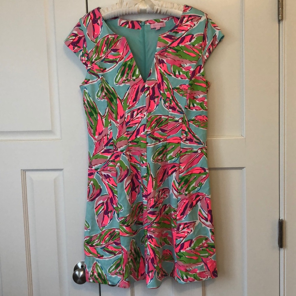 Lilly Pulitzer Stretchy Short-sleeved dress - L
